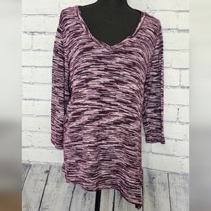 3X purple sweater